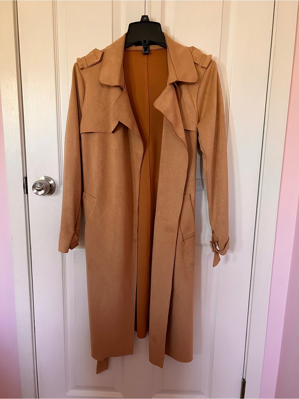 Forever 21 Camel Tan Long Trench Coat
